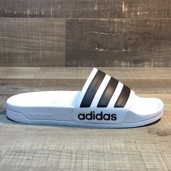 Adidas - Adilette Shower Slide White/Black - Picture 2 of 6